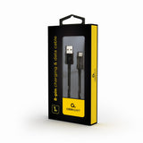 Gembird CC-USB2-AMLM-1M Lightning kabel Sort