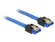 DeLOCK 84979 SATA-kabel 0,5 m SATA 7-pin Sort, Blå
