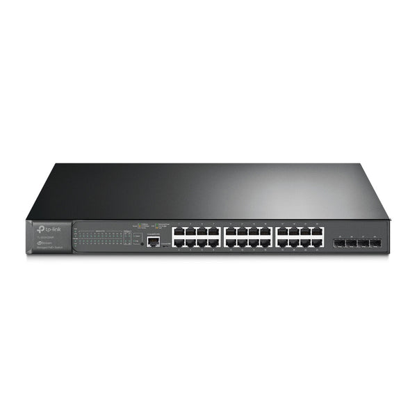 TP-Link JetStream TL-SG3428MP netværksswitch Administreret L2+ Gigabit Ethernet (10/100/1000) Strøm over Ethernet (PoE) 1U Sort