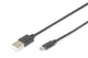 Digitus DB-300127-018-S USB-kabel USB 2.0 1,8 m USB A Micro-USB B 0,48 Gbit/sek. Sort