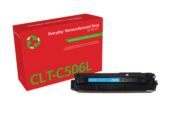 Everyday™ Cyan Remanufactured Toner by Xerox compatible with Samsung CLT-C506L, Høj kapacitet