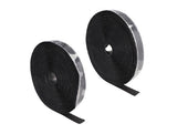DeLOCK 20857 velcro lynlås Nylon, Polyester Sort