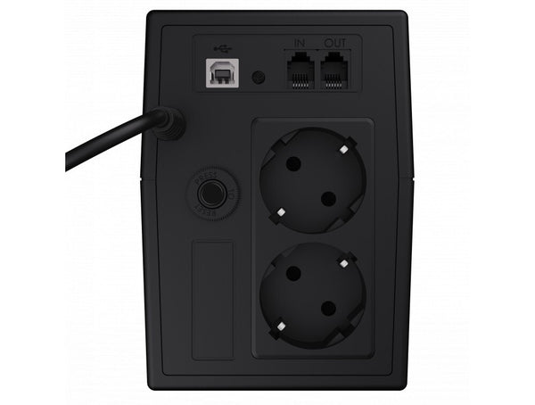 Green Cell UPS02 UPS-enhed Interaktivt indgangsstik 0,8 kVA 480 W 2 AC stikkontakt(er)