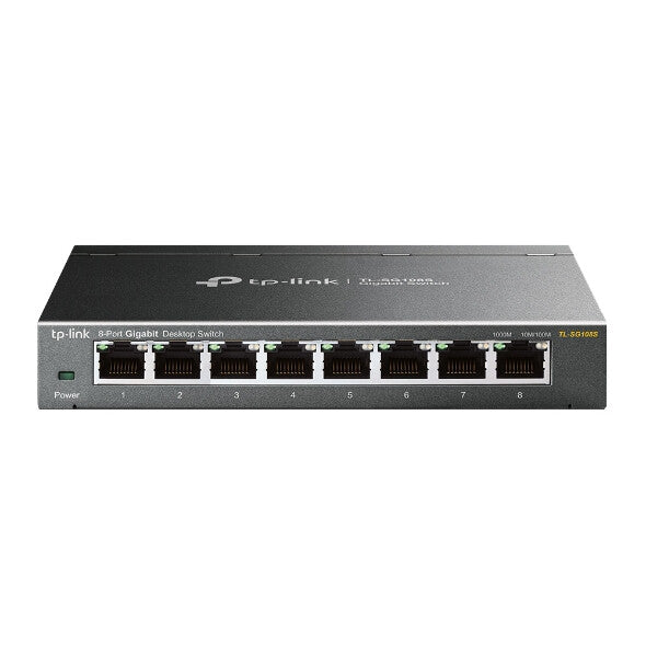TP-Link Omada TL-SG108S netværksswitch Ikke administreret Gigabit Ethernet (10/100/1000) Sort