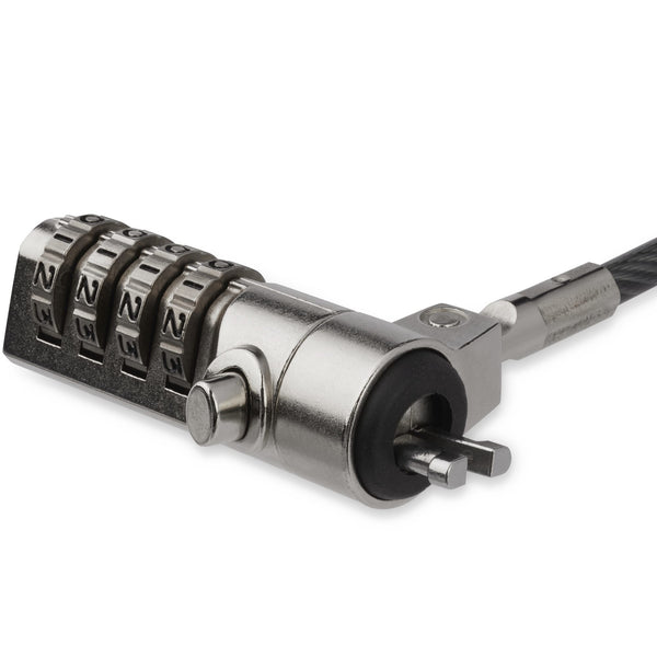 StarTech.com LTLOCK4D kabellås Sort, Sølv 2 m