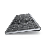 DELL KM7120W tastatur Mus inkluderet Kontor RF trådløs + Bluetooth QWERTY US International Grå, Titanium