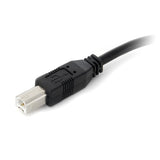 StarTech.com USB2HAB30AC USB-kabel USB 2.0 9 m USB A USB B 0,48 Gbit/sek. Sort