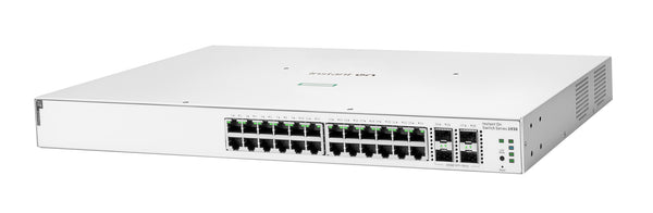 HPE Aruba Networking Networking Instant On Switch 24p Gigabit CL4 PoE 4p SFP+ 370W 1930 Administreret L2/L3/L4 Gigabit Ethernet (10/100/1000) Strøm over Ethernet (PoE) 1U Hvid