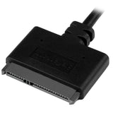 StarTech.com USB312SAT3CB kabel kønsskifter USB 3.1 A SATA 7+15 pin Sort