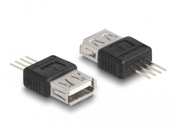 DeLOCK 66653 USB grafisk adapter Sort, Sølv