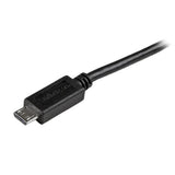 StarTech.com USBAUB15CMBK USB-kabel USB 2.0 0,15 m USB A Micro-USB B 0,48 Gbit/sek. Sort
