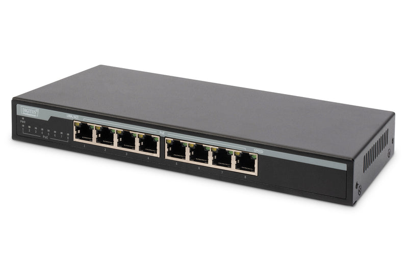 Digitus DN-95340 netværksswitch Ikke administreret Gigabit Ethernet (10/100/1000) Strøm over Ethernet (PoE) Sort