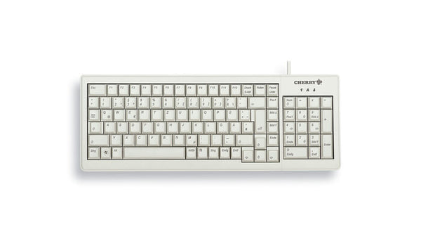CHERRY XS tastatur Hjem USB QWERTZ Tysk Grå