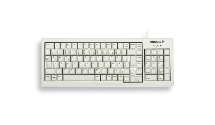 CHERRY XS tastatur Hjem USB QWERTZ Tysk Grå