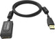 Vision TC 5MUSBEXT+/BL- USB-kabel USB 2.0 5 m USB A 0,48 Gbit/sek. Sort