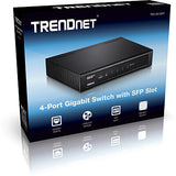Trendnet TEG-S51SFP netværksswitch Ikke administreret Gigabit Ethernet (10/100/1000) Sort