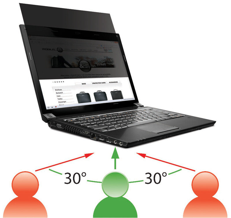 Mobilis 016227 antirefleks skærm 33,8 cm (13.3") Laptop Rammeløst display privatlivsfilter