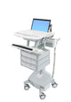 Ergotron StyleView Aluminium, Grå, Hvid Laptop Multimedie kurv