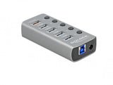 DeLOCK 63263 interface hub USB 3.2 Gen 1 (3.1 Gen 1) Type-B 5000 Mbit/s Grå