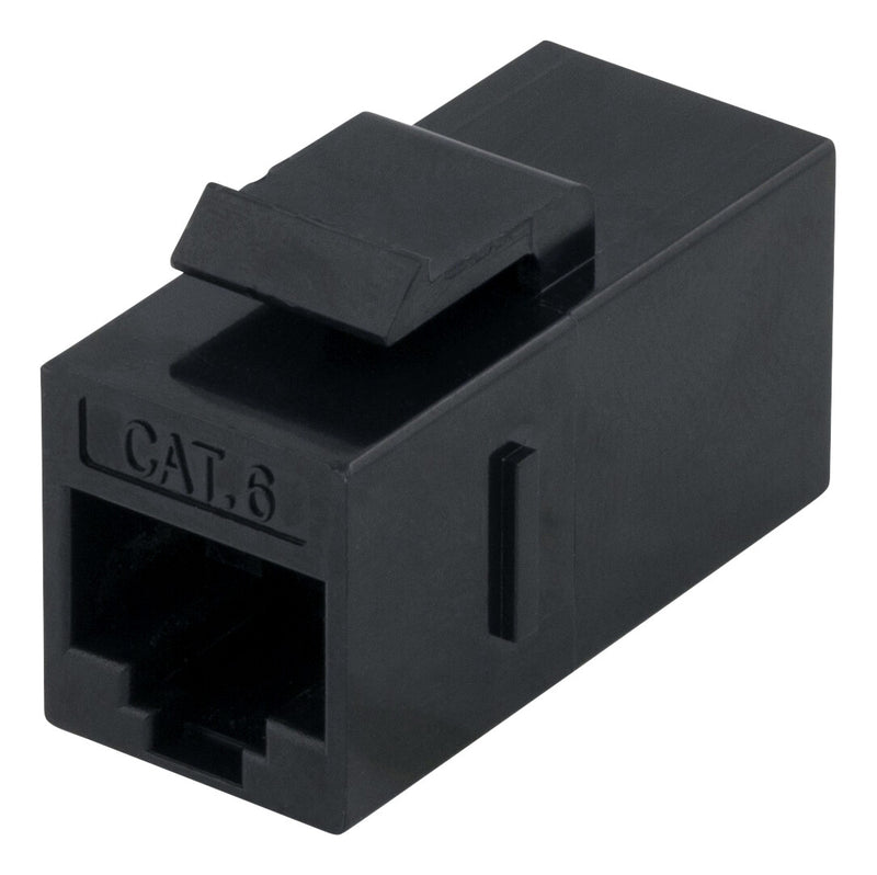 Deltaco Cat6 Keystone coupler, unshielded, 2xRJ45, plastic, 180