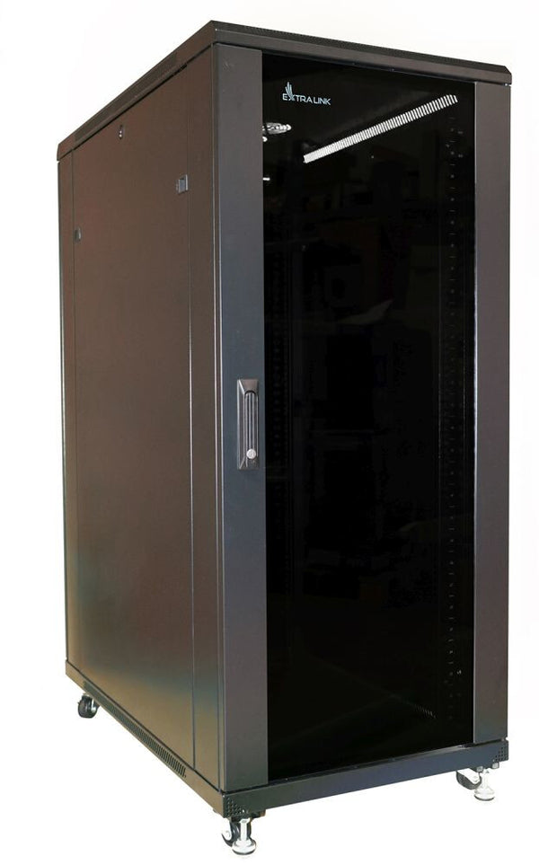 Extralink 32U 600x1000 standing rackmount cabinet black Fritstående reol Sort