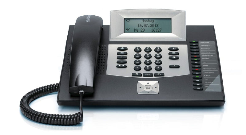 Auerswald COMfortel 1600 Analog telefon Nummervisning Sort