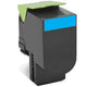 Lexmark 80C2HCE tonerpatron 1 stk Original Blå