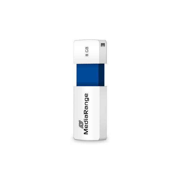 MediaRange MR971 USB-nøgle 8 GB USB Type-A 2.0 Blå, Hvid