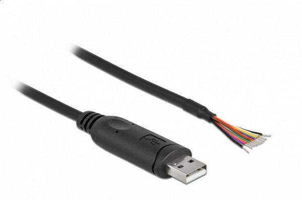 DeLOCK 90416 serielkabel Sort 2 m USB 2.0 RS-232