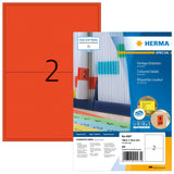 HERMA 4567 selvklæbende etiket Rektandel Rød 200 stk