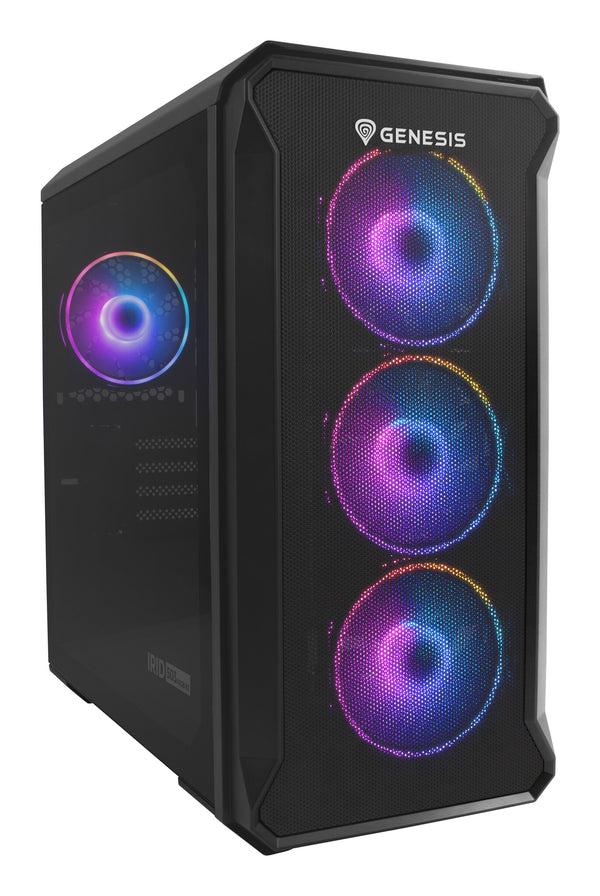 GENESIS Irid 503 ARGB Micro Tower Sort, Transparent