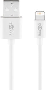 Goobay 72909 Lightning kabel 3 m Hvid