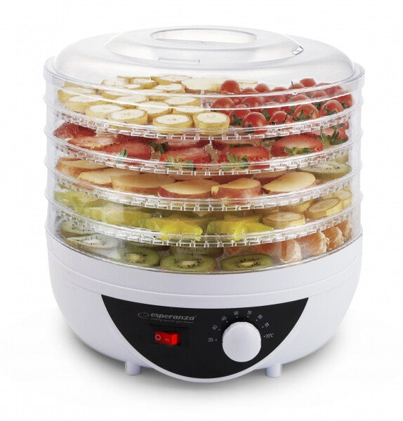 Esperanza EKD002 hydreringsmaskine til mad Sort, Transparent, Hvid 250 W