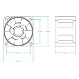 ARCTIC S4028-6K Computerkabinet Ventilator 4 cm Sort 5 stk