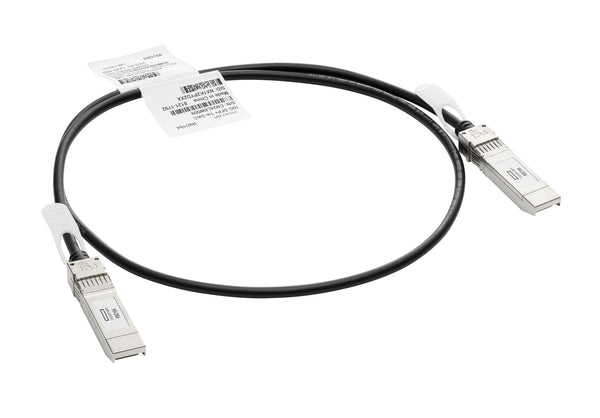 HPE Aruba Networking 10G SFP+ to SFP+ 1m Direct Attach Copper Cable InfiniBand og fiberoptisk kabel SFP+ Sort