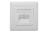 Digitus DN-9008-1 stikkontakt 2 x RJ-45 Hvid