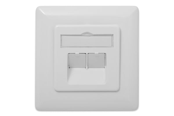 Digitus DN-9008-1 stikkontakt 2 x RJ-45 Hvid