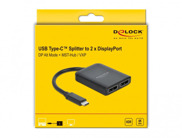 DeLOCK 87754 video-splitter DisplayPort 2x DisplayPort
