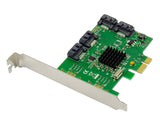 Dawicontrol PCI Card PCI-e DC-614e RAID 4Kanal SATA6G Retail RAID controller PCI Express 2.0 6 Gbit/sek.