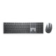 DELL KM7321W tastatur Mus inkluderet Kontor RF trådløs + Bluetooth QWERTY US International Grå, Titanium