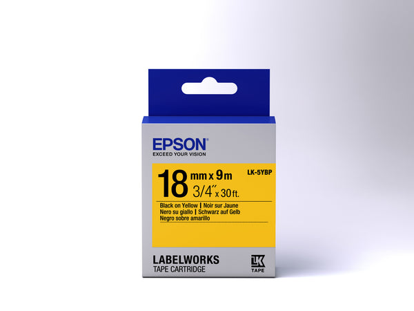 Epson LK-5YBP etiketbånd Sort på gul