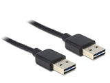 DeLOCK 85556 USB-kabel USB 2.0 2 m USB A Sort
