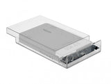 DeLOCK 42623 drevkabinet HDD/SSD kabinet Transparent 2.5/3.5"