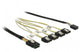 DeLOCK 85682 SATA-kabel 1 m Sort