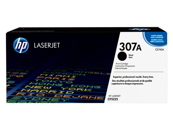 HP Original 307A LaserJet-tonerpatron, sort