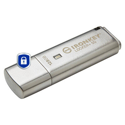 Kingston Technology IronKey 128 GB IKLP50 AES USB med 256 bit kryptering