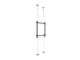 Multibrackets 6959 skærmbeslag til skiltning 165,1 cm (65") Sort