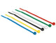 DeLOCK 18627 kabelsamler Nylon Sort, Blå, Grøn, Rød, Transparent, Gul 100 stk