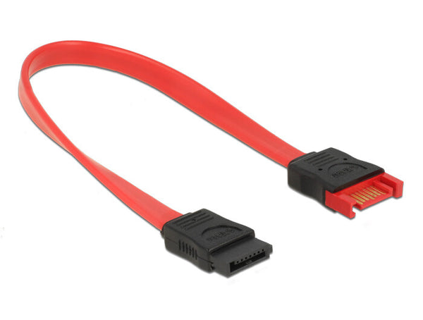 DeLOCK 83952 SATA-kabel 0,2 m SATA 7-pin Sort, Rød