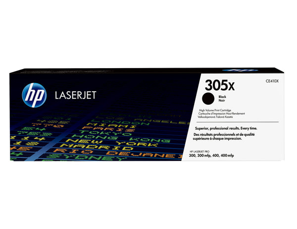 HP Original 305X LaserJet-tonerpatron med høj kapacitet, sort